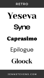 Best Retro Free Google Fonts